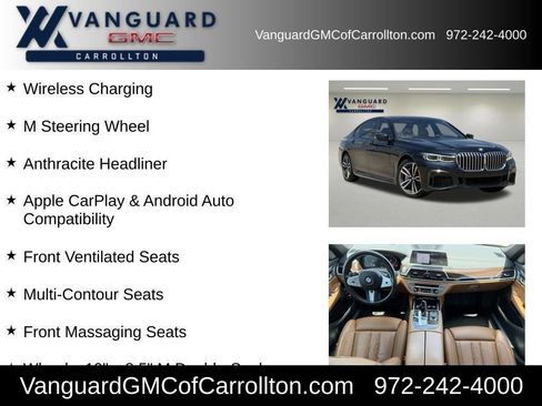 Used 2022 BMW 750i xDrive w/ M Sport Package AWD/4WD image 36