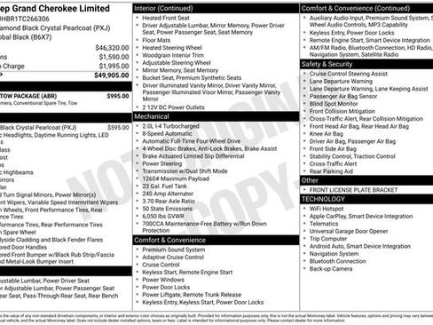 New 2026 Jeep Grand Cherokee Limited w/ Trailer Tow Package AWD/4WD image 34