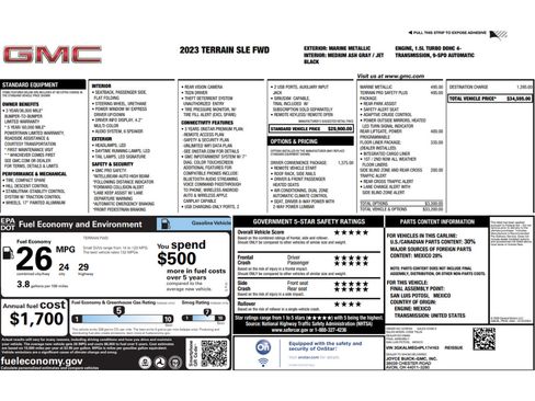 Used 2023 GMC Terrain SLE w/ Driver Convenience Package FWD image 2