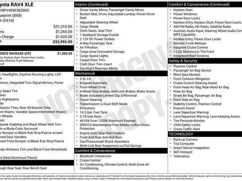 Used 2025 Toyota RAV4 XLE w/ Convenience Package FWD image 32