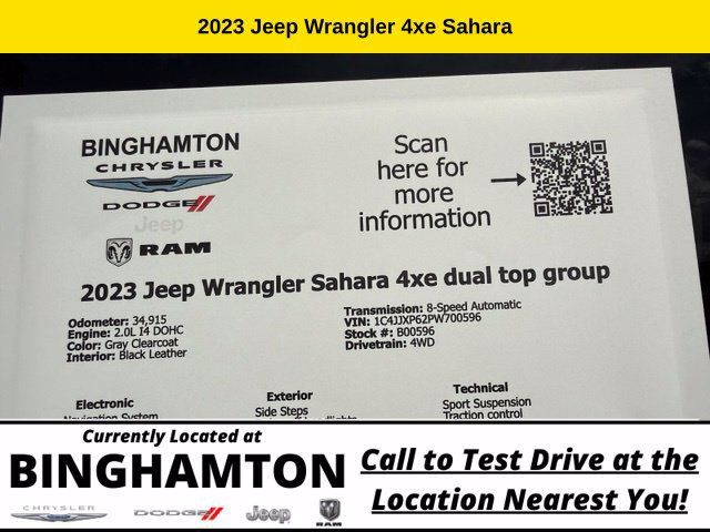 Used 2023 Jeep Wrangler Unlimited Sahara w/ Dual Top Group AWD/4WD image 7