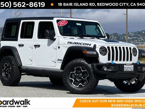 Used 2022 Jeep Wrangler Unlimited Rubicon 4xe w/ Steel Bumper Group image 1
