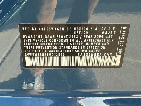 New 2026 Volkswagen Jetta S image 15