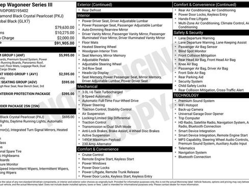 Used 2024 Jeep Wagoneer Series III w/ Premium Group I AWD/4WD image 33