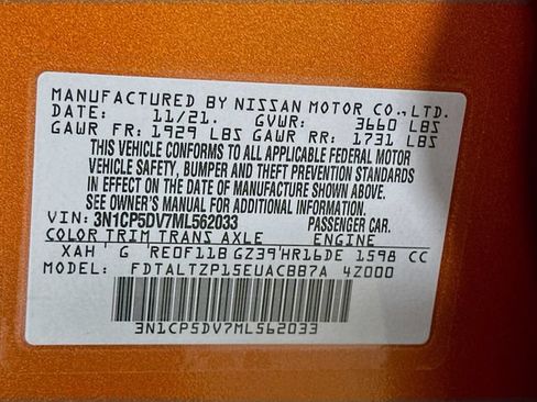 Used 2021 Nissan Kicks SR w/ SR Premium Package FWD image 32