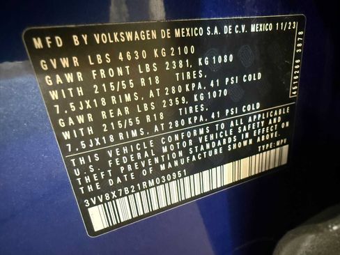 Certified 2024 Volkswagen Taos S AWD/4WD image 37