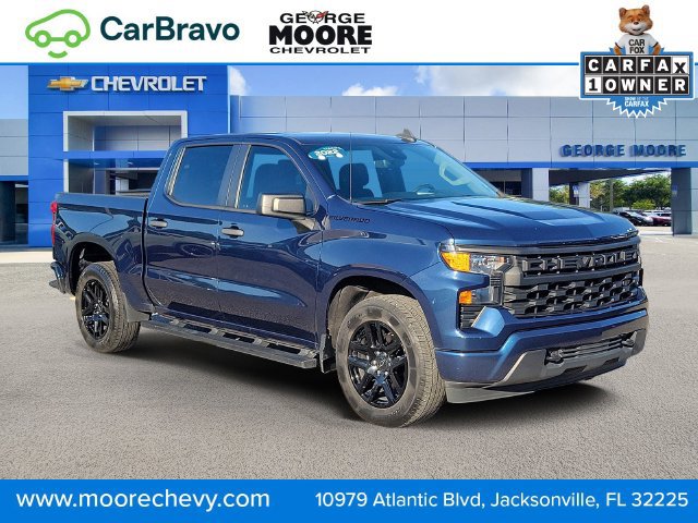 Certified 2022 Chevrolet Silverado 1500 Custom w/ LPO, Dark Essentials Package RWD 360° Tour
