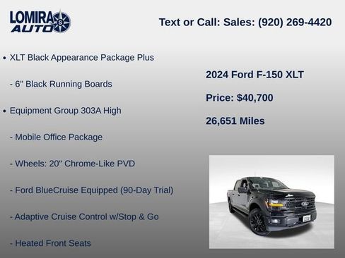 Used 2024 Ford F150 XLT w/ Equipment Group 303A High AWD/4WD image 14