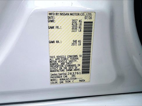 Used 2016 Nissan Altima 2.5 S w/ Power Driver Seat Package image 28