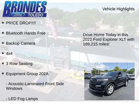 Used 2022 Ford Explorer XLT w/ Equipment Group 202A AWD/4WD image 5