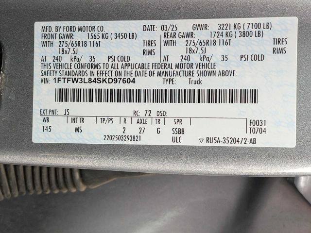 Certified 2025 Ford F150 XLT w/ Equipment Group 301A Standard AWD/4WD image 29