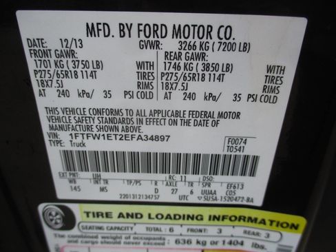 Used 2014 Ford F150 XLT w/ Equipment Group 302A Luxury AWD/4WD image 21