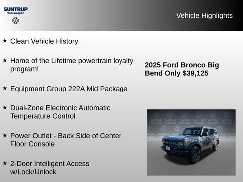 Used 2025 Ford Bronco Big Bend AWD/4WD image 8