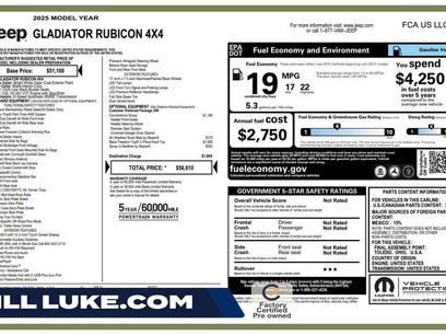 Certified 2025 Jeep Gladiator Rubicon w/ Convenience Group
