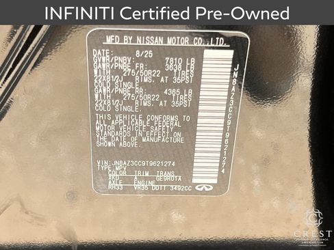 Certified 2026 INFINITI QX80 Autograph w/ Premium Cargo Package AWD/4WD image 34