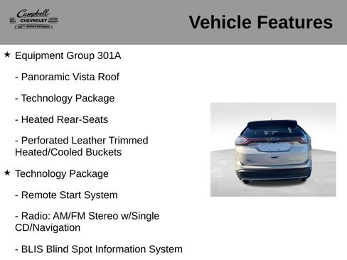 Used 2017 Ford Edge Titanium w/ Equipment Group 301A FWD image 5