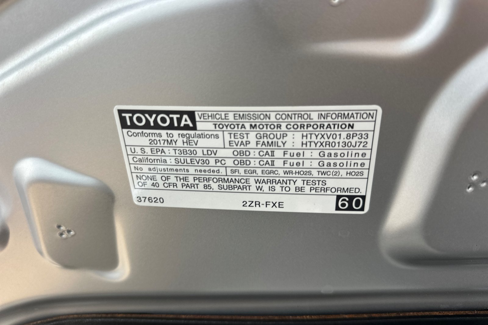 Certified 2017 Toyota Prius Two w/ Carpet Mat Package FWD image 35