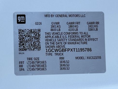 New 2026 Chevrolet Express 2500 WT w/ Driver Convenience Package image 20