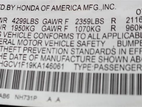 Used 2019 Honda Accord LX image 29