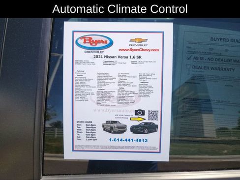 Used 2021 Nissan Versa SR w/ Convenience Package FWD image 14