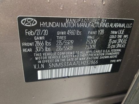 Used 2020 Hyundai Santa Fe SEL w/ Cargo Package image 33