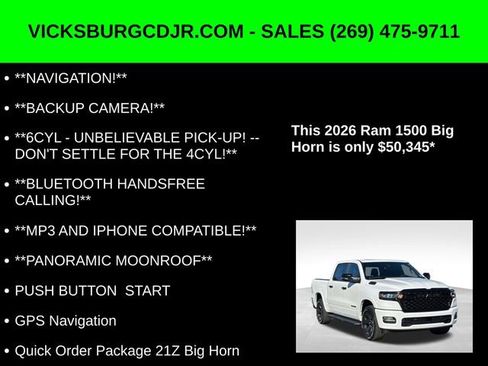 New 2026 RAM 1500 Big Horn image 5
