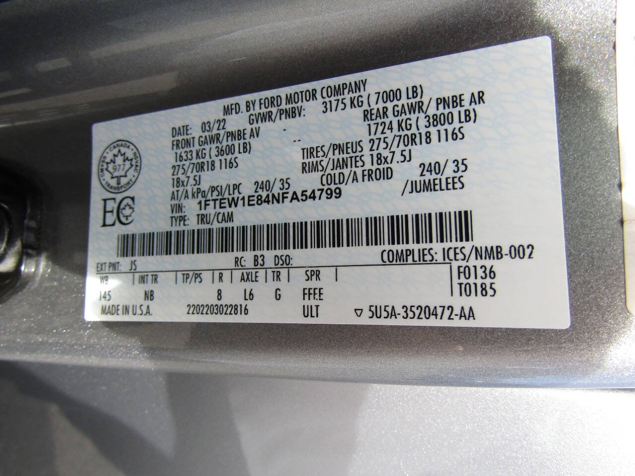 Used 2022 Ford F150 Tremor w/ Equipment Group 402A High AWD/4WD image 23