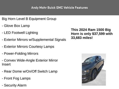 Used 2024 RAM 1500 Big Horn AWD/4WD image 12