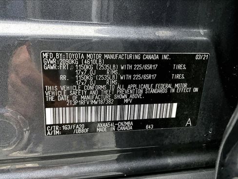 Used 2021 Toyota RAV4 XLE w/ Convenience Package AWD/4WD image 36
