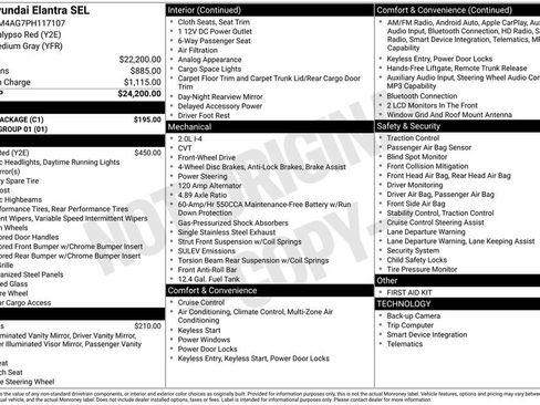 Certified 2023 Hyundai Elantra SEL w/ Cargo Package image 34