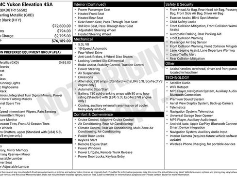 Certified 2026 GMC Yukon Elevation AWD/4WD image 4