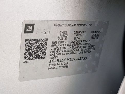 Used 2018 Chevrolet Cruze LT w/ LT Fleet Convenience Package image 17