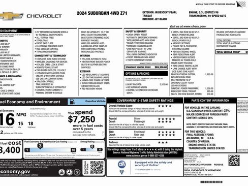 Certified 2024 Chevrolet Suburban Z71 w/ Luxury Package image 4
