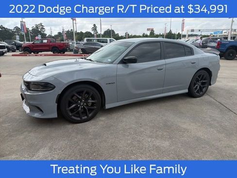 Used 2022 Dodge Charger R/T w/ Blacktop Package RWD image 1