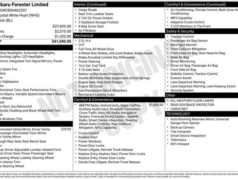 Used 2025 Subaru Forester Limited image 47