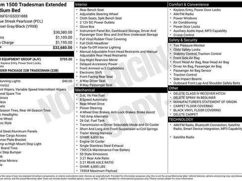 Used 2016 RAM 1500 Tradesman w/ Popular Equipment Group image 17