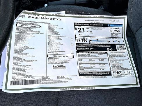 New 2026 Jeep Wrangler Sport AWD/4WD image 14