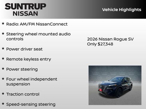New 2026 Nissan Rogue SV FWD image 8