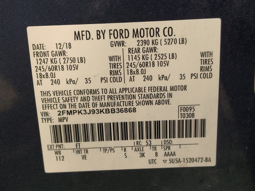 Used 2019 Ford Edge SEL w/ Equipment Group 201A FWD image 33