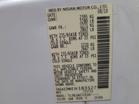 Used 2018 Nissan Murano SV AWD/4WD image 33
