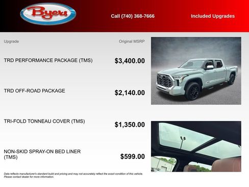 Used 2025 Toyota Tundra 1794 Edition w/ TRD Performance Package (TMS) AWD/4WD image 5