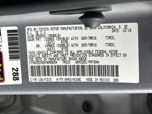 Used 2019 Toyota Tacoma TRD Off-Road RWD image 12