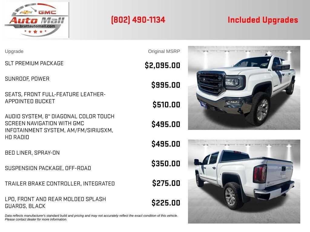 Certified 2018 GMC Sierra 1500 SLT w/ SLT Premium Package AWD/4WD image 4