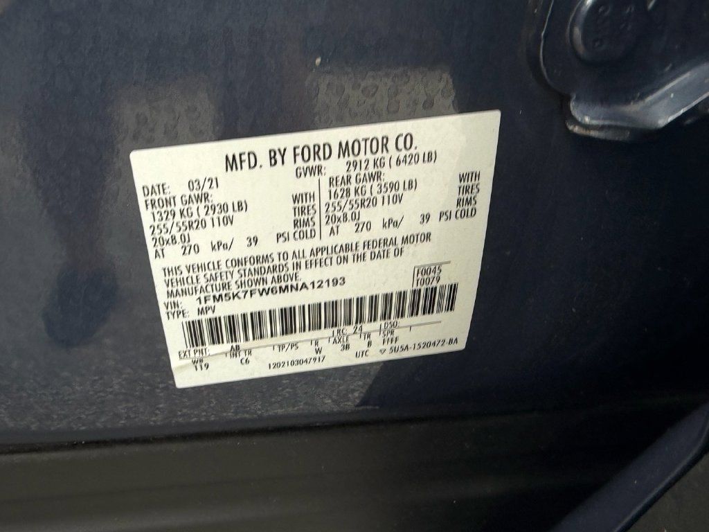 Used 2021 Ford Explorer Limited w/ Hybrid Equipment Group 310A RWD image 22