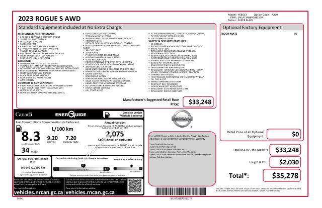 Used 2023 Nissan Rogue S AWD/4WD image 7