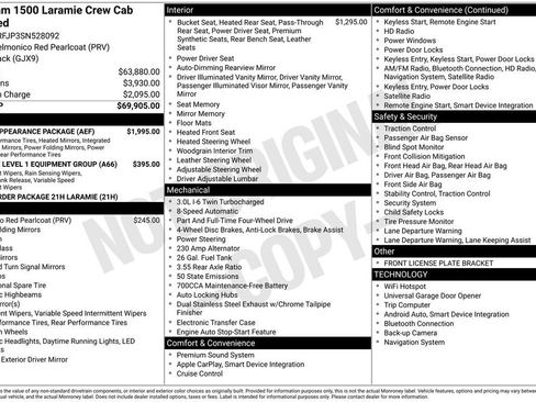 Used 2025 RAM 1500 Laramie w/ Sport Appearance Package image 38