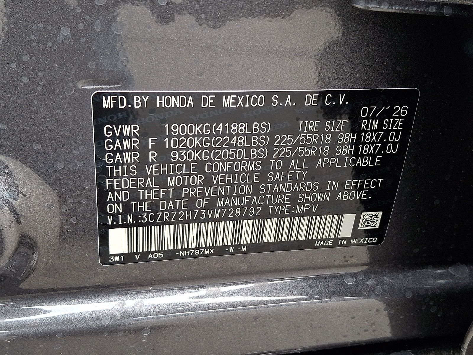 New 2027 Honda HR-V EX-L image 10