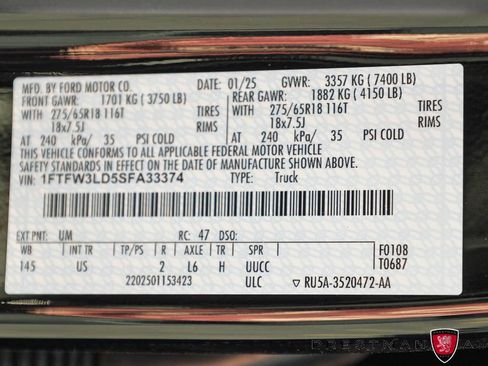 Used 2025 Ford F150 XLT w/ Equipment Group 302A MID AWD/4WD image 44