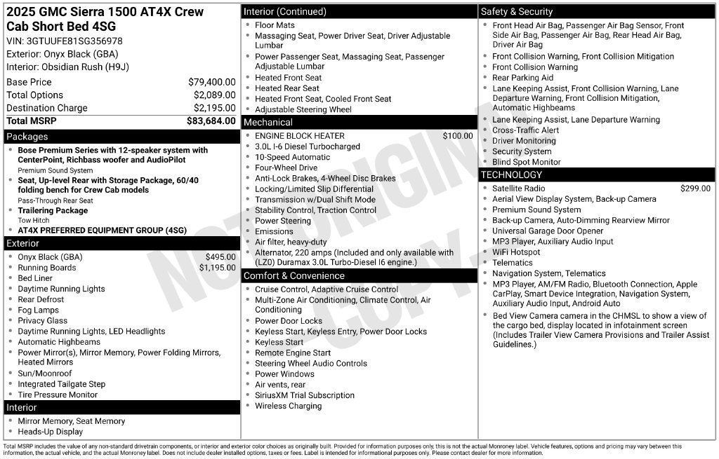 Used 2025 GMC Sierra 1500 AT4X AWD/4WD image 40