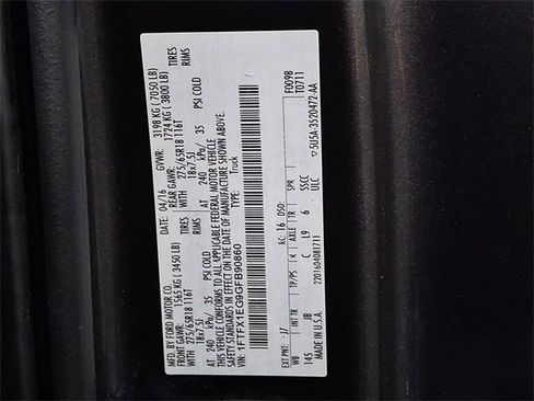 Used 2016 Ford F150 XLT w/ Equipment Group 302A Luxury image 29